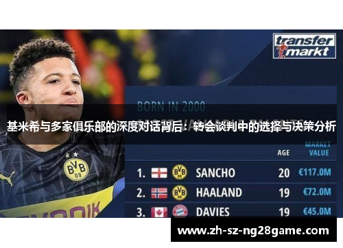 基米希与多家俱乐部的深度对话背后：转会谈判中的选择与决策分析